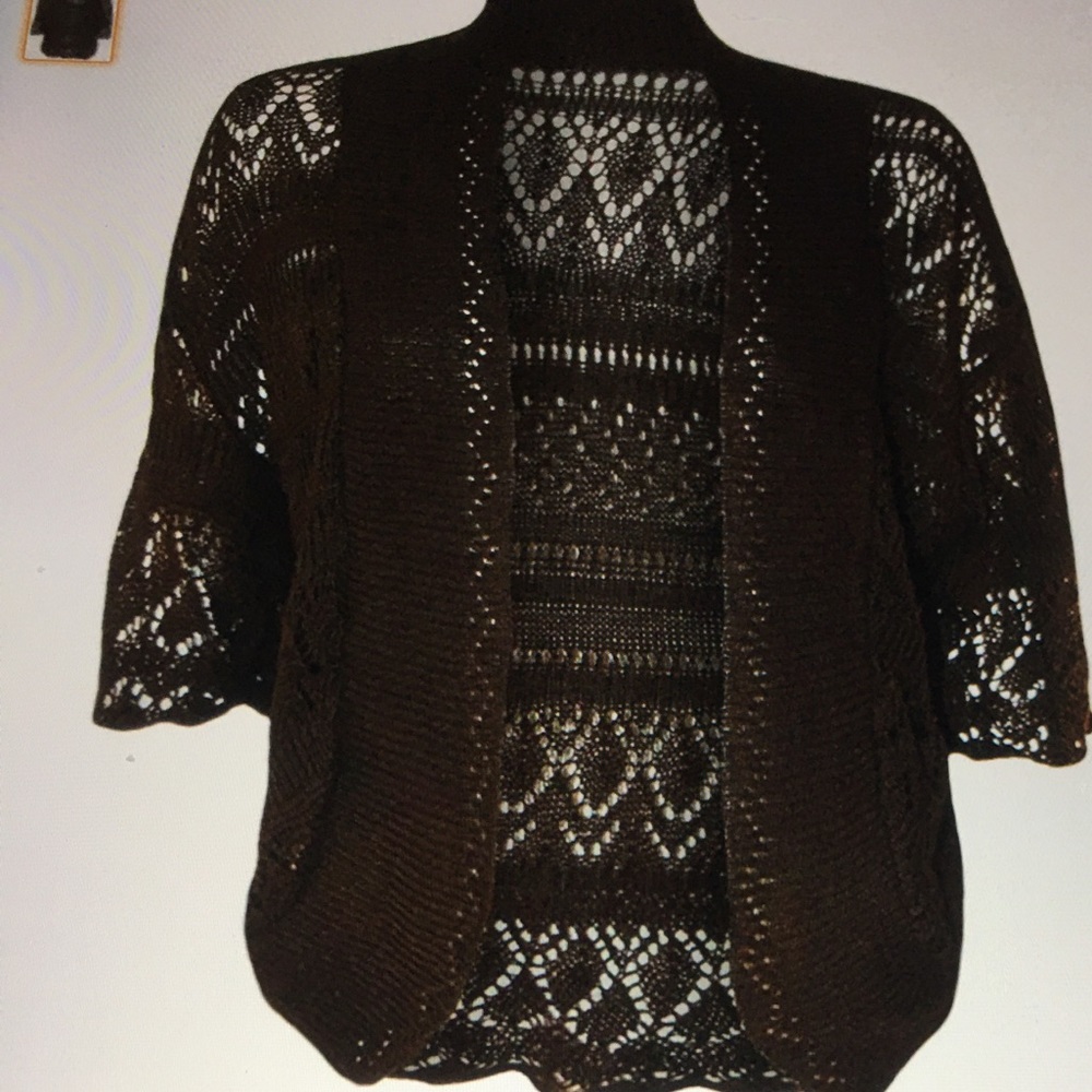 Crochet Knitted Baggy Shrug